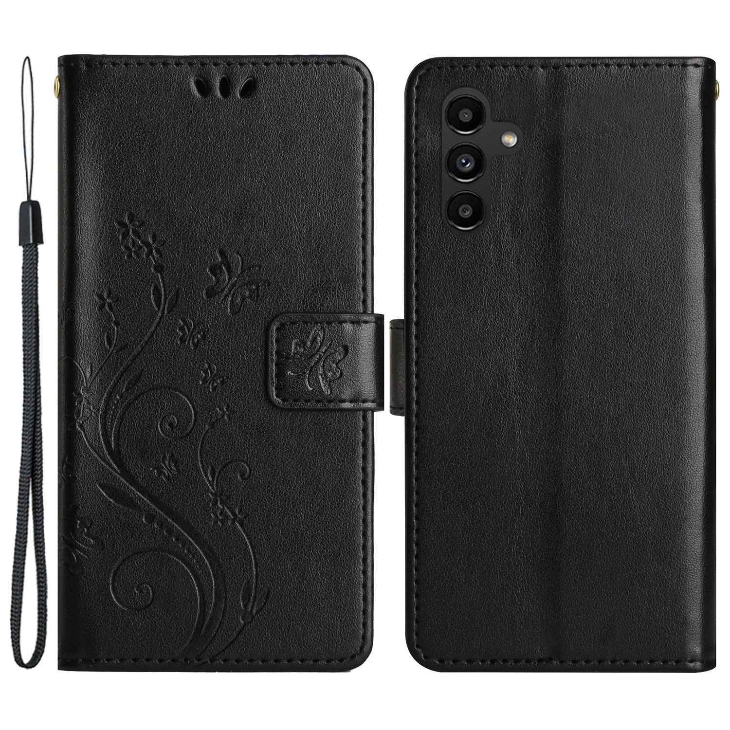For Samsung Galaxy A54 5G Anti-drop Flower Butterfly Imprinted Flip Phone Cover Shockproof PU Leather Phone Case Wallet Stand For Samsung Galaxy A54 5G Anti-drop Flower Butterfly Imprinted Flip Phone Cover Shockproof PU Leather Phone Case Wallet Stand